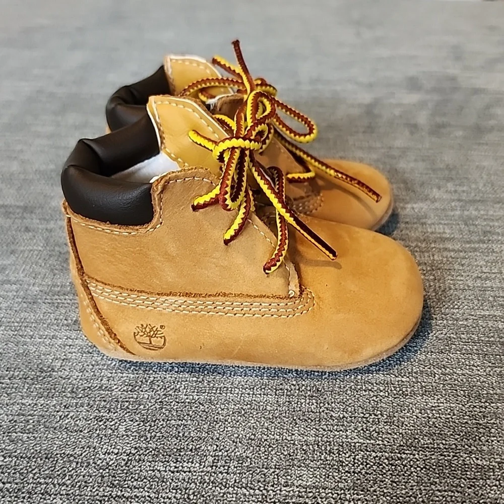 Timberland Toddler Wheat Brown Lace-Up Boots